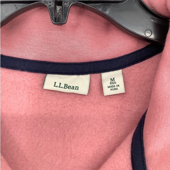 LL Bean Women's Medium Wine Colorblock Quilted Sweatshirt Mockneck Tunic J15-3 - Picture 5 of 9